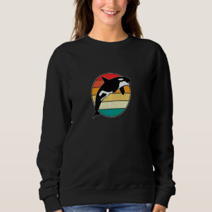 Retro Vintage Style  Save The Sea Pandas  I Love O Sweatshirt