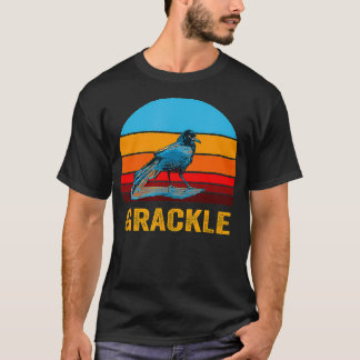 Retro Vintage Style Sunset Grackle  T-Shirt