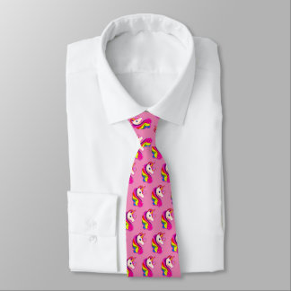 RETRO VINTAGE STYLE UNICORN PEGASUS HORSE NECK TIE