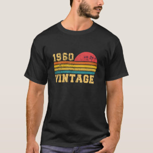Retro Vintage Sunset 1960 Birthday    T-Shirt