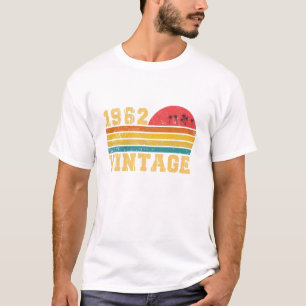 Retro Vintage Sunset 1962 Birthday T-Shirt