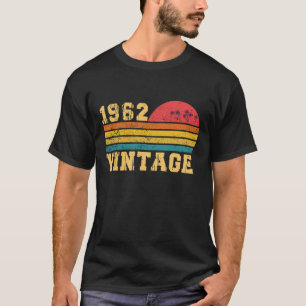 Retro Vintage Sunset 1962 Birthday T-Shirt