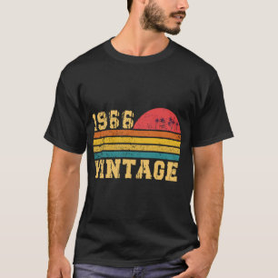 Retro Vintage Sunset 1966 Birthday T-Shirt