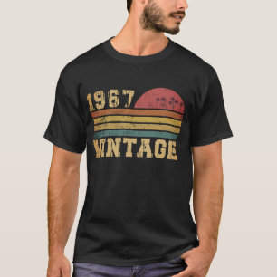 Retro Vintage Sunset 1967 Birthday T-Shirt