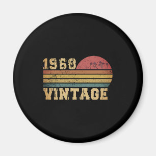 Retro Vintage Sunset 1968 Birthday Magnet