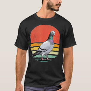 Retro Vintage Sunset Columbidae Pigeon Gifts Men T-Shirt