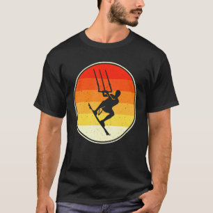 Retro Vintage Sunset Windsurfing Kitesurfing T-Shirt