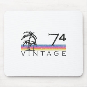 Retro Vintage Surfing 1974 Pacific Ocean Surf 50th Mouse Pad