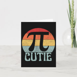 Retro Vintage Symbol Pi Day Math Teacher Funny Pi Card