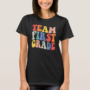 Retro Vintage Team 1st Grade Happy First Day Of Sc T-Shirt