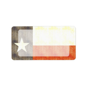 Retro Vintage Texas Flag Label