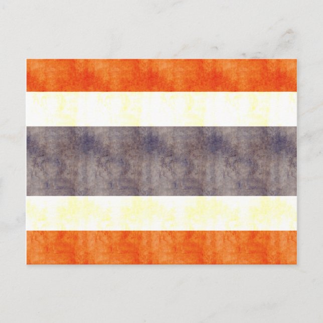Retro Vintage Thailand Flag Postcard (Front)