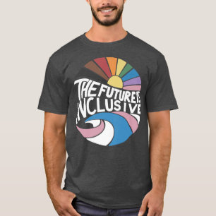 Retro Vintage The Future Is Inclusive Lgbt Gay Rig T-Shirt