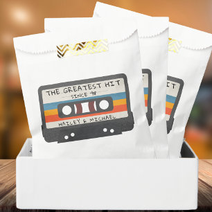 Retro Vintage The Greatest Hit Cassette Wedding Favour Bag
