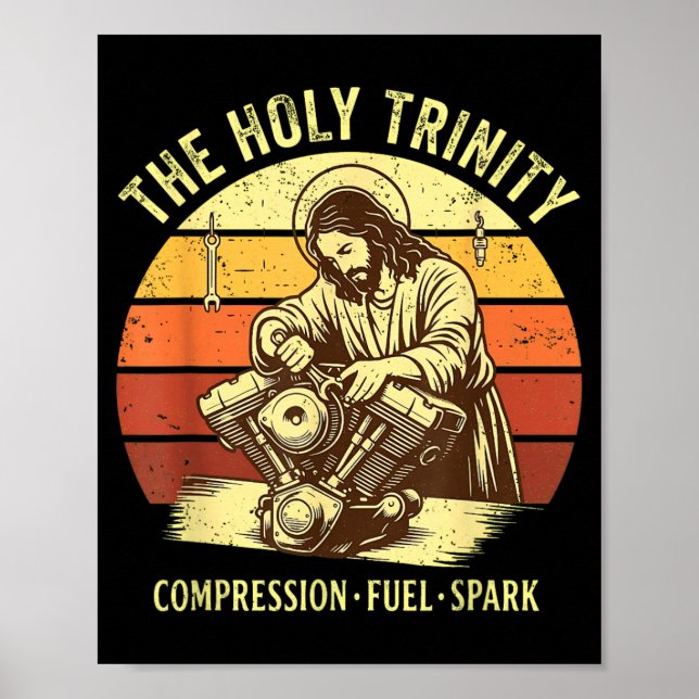 Retro Vintage The Holy Trinity Compression Fuel Poster (Front)
