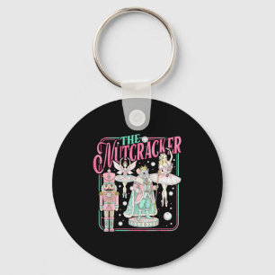 Retro Vintage The Nutcracker Sugar Fairy Plum Chri Keychain