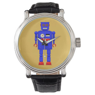 Retro vintage toy robot watch