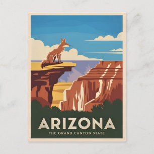 Retro Vintage Travel Arizona Grand Canyon Scenic Postcard