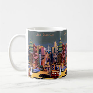 Retro Vintage Travel San Francisco California Coffee Mug