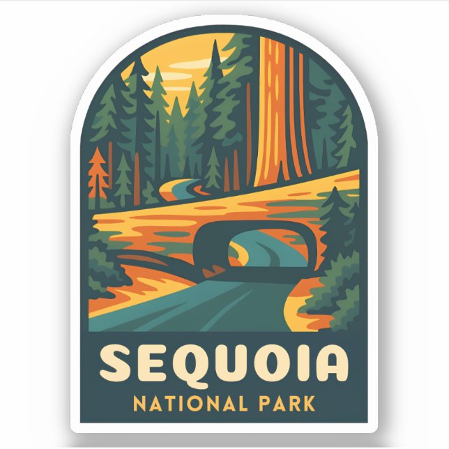Retro Vintage Travel Sequoia National Park Nature (Front)