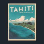 Retro Vintage Travel Tahiti French Polynesia Beach Postcard<br><div class="desc">Experience the tropical paradise of Tahiti with this vintage travel-inspired postcard. Inspired by the golden age of travel,  this design captures the essence of Tahiti's timeless allure in a retro aesthetic reminiscent of classic travel posters from yesteryear.</div>