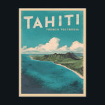 Retro Vintage Travel Tahiti French Polynesia Beach Postcard<br><div class="desc">Experience the tropical paradise of Tahiti with this vintage travel-inspired postcard. Inspired by the golden age of travel,  this design captures the essence of Tahiti's timeless allure in a retro aesthetic reminiscent of classic travel posters from yesteryear.</div>