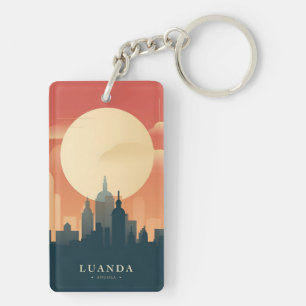 retro vintage travel vacation souvenir tourism keychain