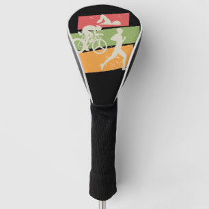 Retro vintage Triathlon Golf Head Cover