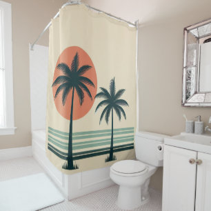 Retro/vintage tropical palms tree