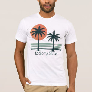 Retro/vintage tropical palms tree T-Shirt