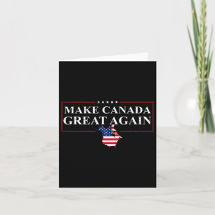 Retro Vintage Trump Make Canada Great Again Funny Card