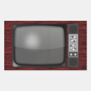 Retro Vintage TV Set Sticker