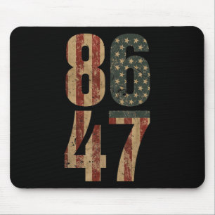 Retro Vintage Usa Flag 86 47 Anti Trump _1 Mouse Pad