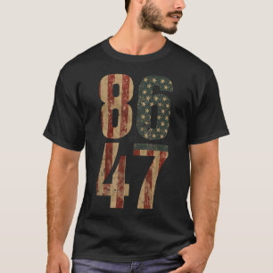 Retro Vintage Usa Flag 86 47 Anti Trump _1  T-Shirt