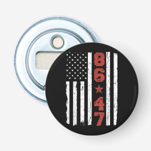Retro Vintage USA Flag 86 47 Anti Trump Bottle Opener