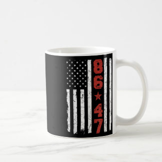 Retro Vintage Usa Flag 86 47 Anti Trump Coffee Mug