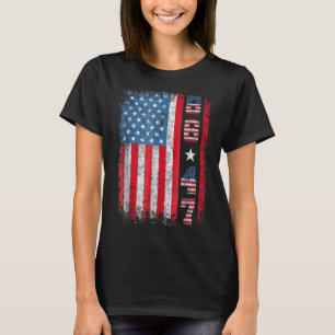 Retro Vintage Usa Flag 86 47 Anti Trump T-Shirt
