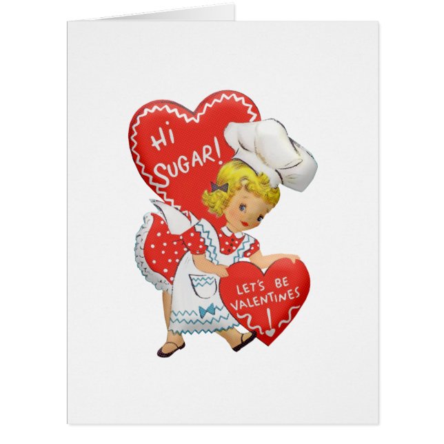 Retro Vintage Valentine Girl Hi Sugar (Devant)