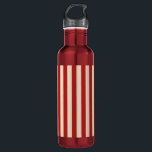 Retro Vintage Vertical PopCorn Classic Stripes 710 Ml Water Bottle<br><div class="desc">Bold stripes in horizontal or in vertical fashion are a modern classic graphic design style that always make for a great custom gift for yourself or for someone special on your list,  sure to make an impression on any festive occasions.</div>