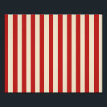 Retro Vintage Vertical PopCorn Classic Stripes Photo Print<br><div class="desc">A stripes decor in horizontal or in vertical fashion are a modern classic graphic design style that always make for a great custom gift for yourself or for someone special on your list, these are sure to make an impression on any festive occasions. Always happy to help. Email us using...</div>