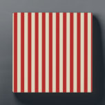 Retro Vintage Vertical PopCorn Classic Stripes Plaque<br><div class="desc">A stripes decor in horizontal or in vertical fashion are a modern classic graphic design style that always make for a great custom gift for yourself or for someone special on your list, these are sure to make an impression on any festive occasions. Always happy to help. Email us using...</div>