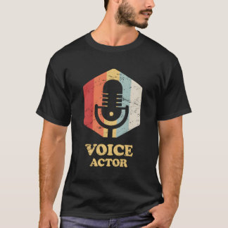Retro Vintage Voiceover Artist Voice Acting For Ch T-Shirt
