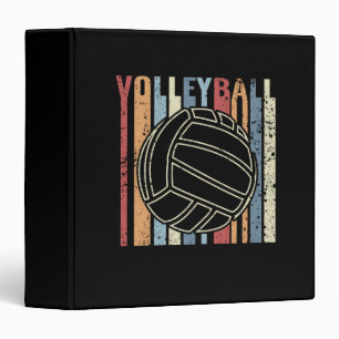 Retro Vintage Volleyball Binder