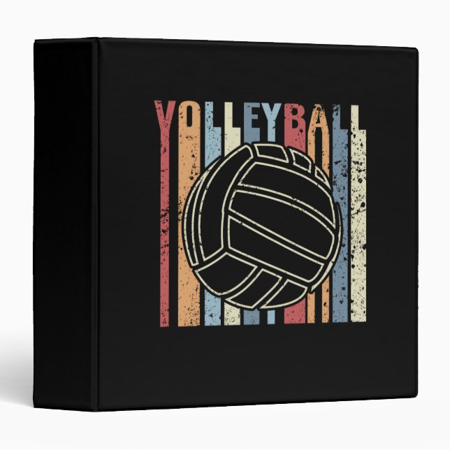 Retro Vintage Volleyball Binder (Front/Spine)