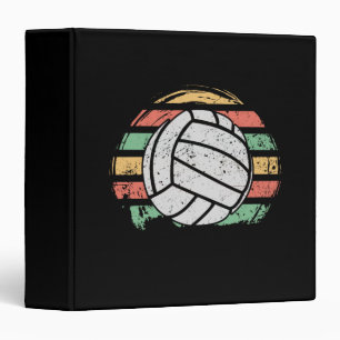 Retro Vintage Volleyball Binder