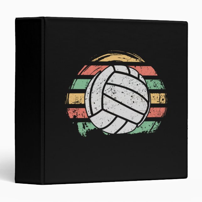 Retro Vintage Volleyball Binder (Front/Spine)