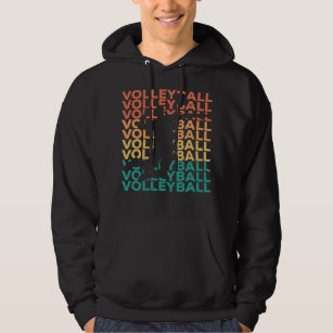 Retro Vintage Volleyball Gift For Volleyball Playe Hoodie