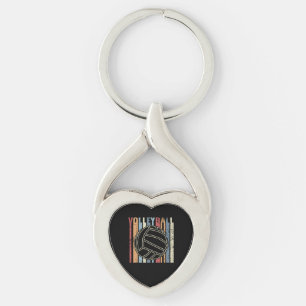 Retro Vintage Volleyball Keychain