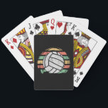 Retro Vintage Volleyball Playing Cards<br><div class="desc">Volleyball design made for every volleyball player. Cool present for Christmas, birthday or other occasions.</div>