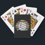 Retro Vintage Volleyball Playing Cards<br><div class="desc">Volleyball design made for every volleyball player. Cool present for Christmas, birthday or other occasions.</div>